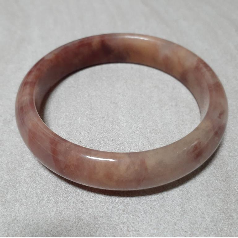 【三寶坊】天然金絲玉手鐲 62圈口 平安鐲 手鐲大圈口 N214-細節圖6