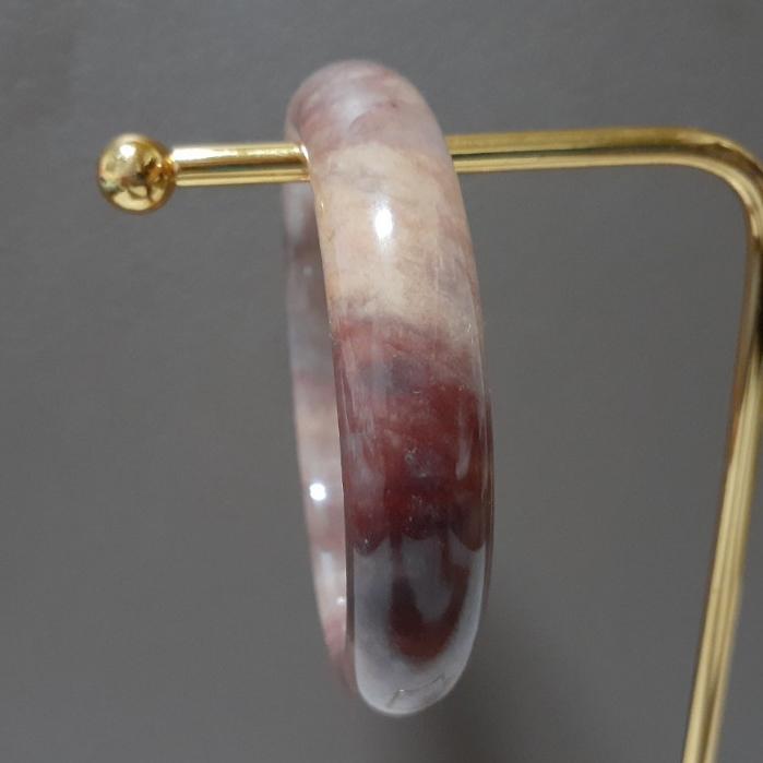 【三寶坊】天然金絲玉手鐲 62圈口 平安鐲 手鐲大圈口 N214-細節圖7