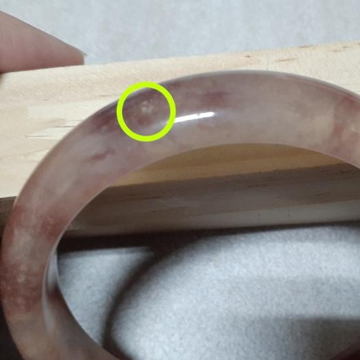 【三寶坊】天然金絲玉手鐲 62圈口 平安鐲 手鐲大圈口 N214-細節圖8