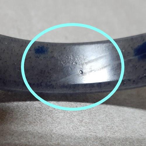 【三寶坊】天然K2手鐲 63圈口 藍草莓晶 平安鐲 藍銅礦手鐲大圈口 N354-細節圖6