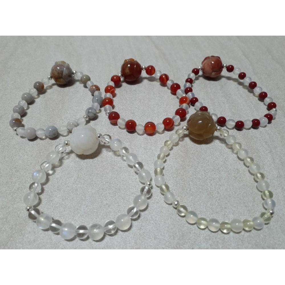 【三寶坊】天然珊瑚玉手串 珊瑚玉玫瑰花 設計款A 手串/手珠/手鍊/手排/手環-細節圖6