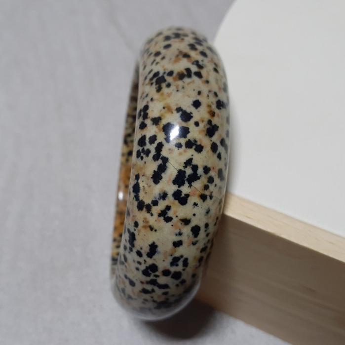 【三寶坊】天然年糕玉手鐲 62圈口 芝麻玉 寬鐲 胖胖鐲 手鐲大圈口 N221-細節圖2