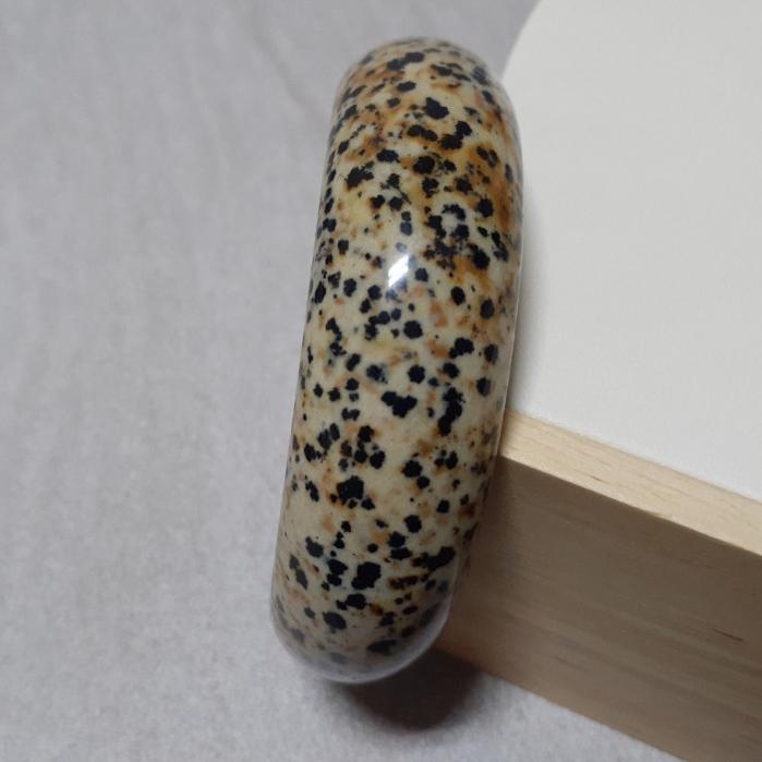 【三寶坊】天然年糕玉手鐲 62圈口 芝麻玉 寬鐲 胖胖鐲 手鐲大圈口 N221-細節圖4