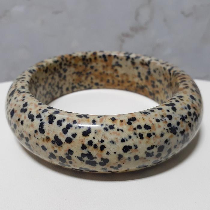 【三寶坊】天然年糕玉手鐲 62圈口 芝麻玉 寬鐲 胖胖鐲 手鐲大圈口 N221-細節圖6