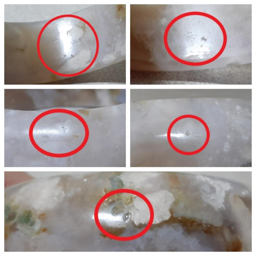 【三寶坊】天然櫻花瑪瑙手鐲 62圈口 部分淺紫 水晶共生 寬鐲 瑪瑙手鐲大圈口 N263-細節圖7