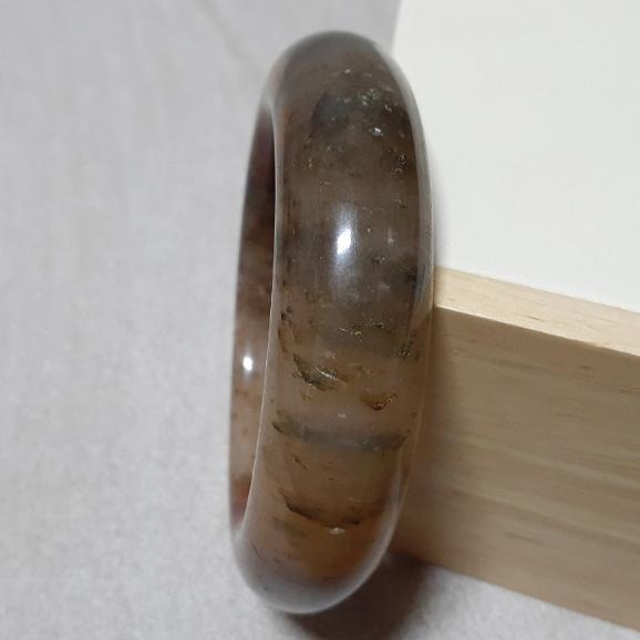 【三寶坊】天然佘太翠手鐲 54圈口 佘太踏雪尋梅 平安鐲 手鐲小圈口 N309-細節圖2