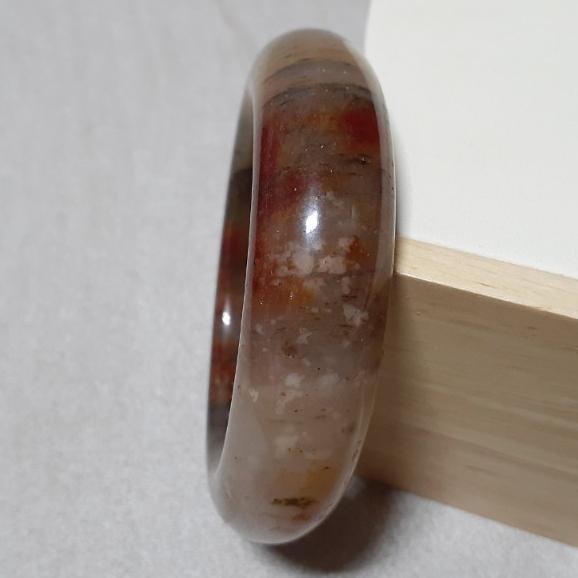 【三寶坊】天然佘太翠手鐲 54圈口 佘太踏雪尋梅 平安鐲 手鐲小圈口 N309-細節圖3