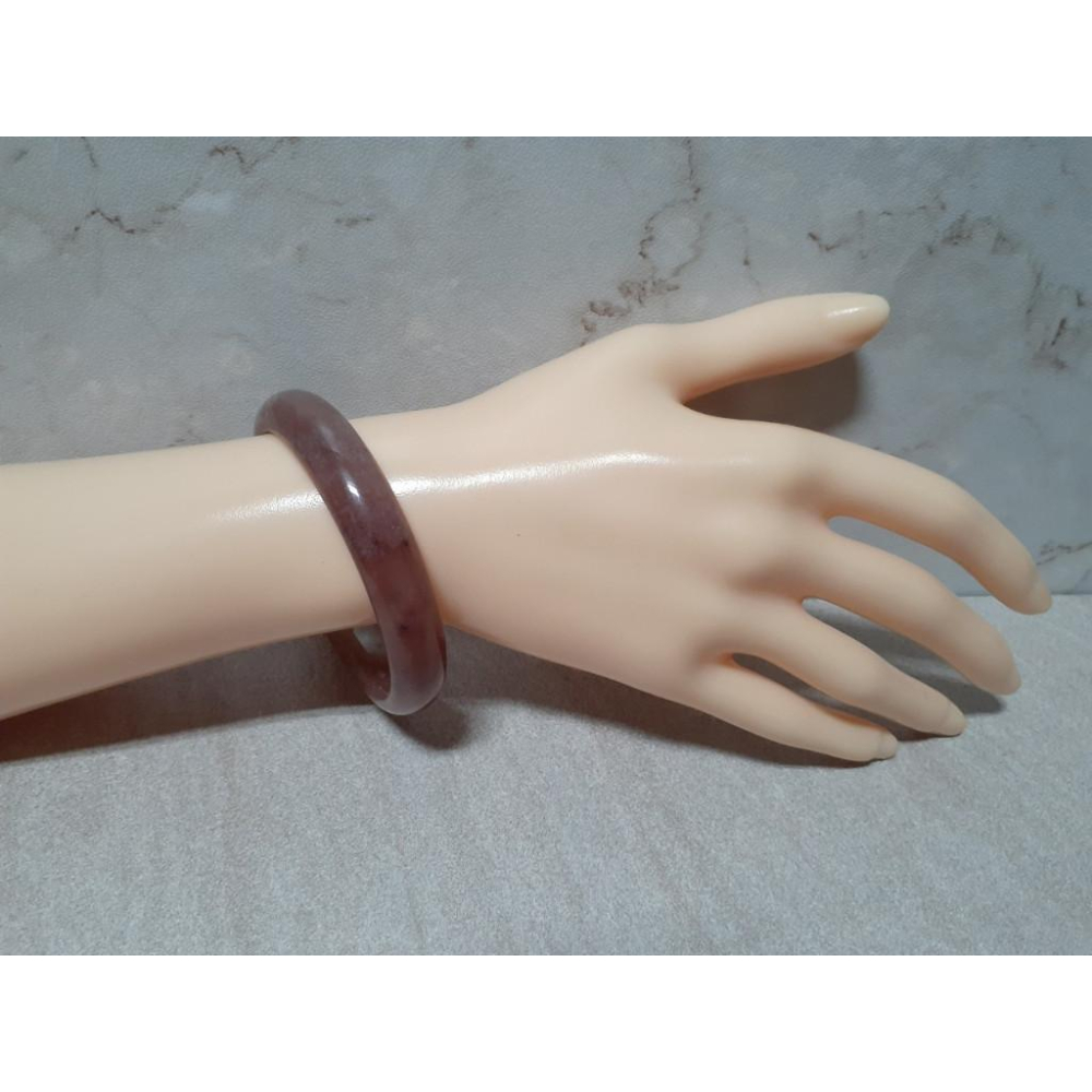 【三寶坊】天然佘太翠手鐲 55圈口 佘太芋泥波波 平安鐲 手鐲小圈口 N308-細節圖8