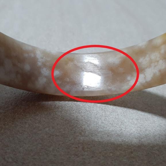 【三寶坊】天然櫻花瑪瑙手鐲 62圈口 爆米花 焦糖色 平安鐲 瑪瑙手鐲大圈口 N264 星空意境-細節圖7