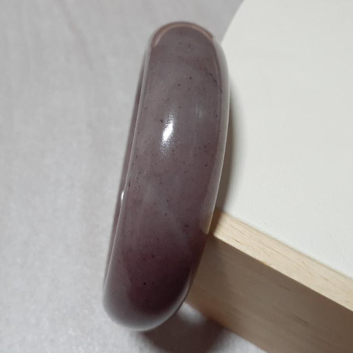 【三寶坊】天然佘太手鐲 62圈口 草莓醬 小胖鐲 平安鐲 佘太翠 手鐲大圈口 N138-細節圖3