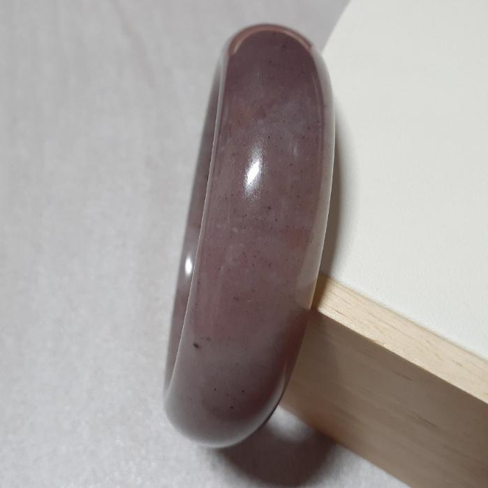 【三寶坊】天然佘太手鐲 62圈口 草莓醬 小胖鐲 平安鐲 佘太翠 手鐲大圈口 N138-細節圖4