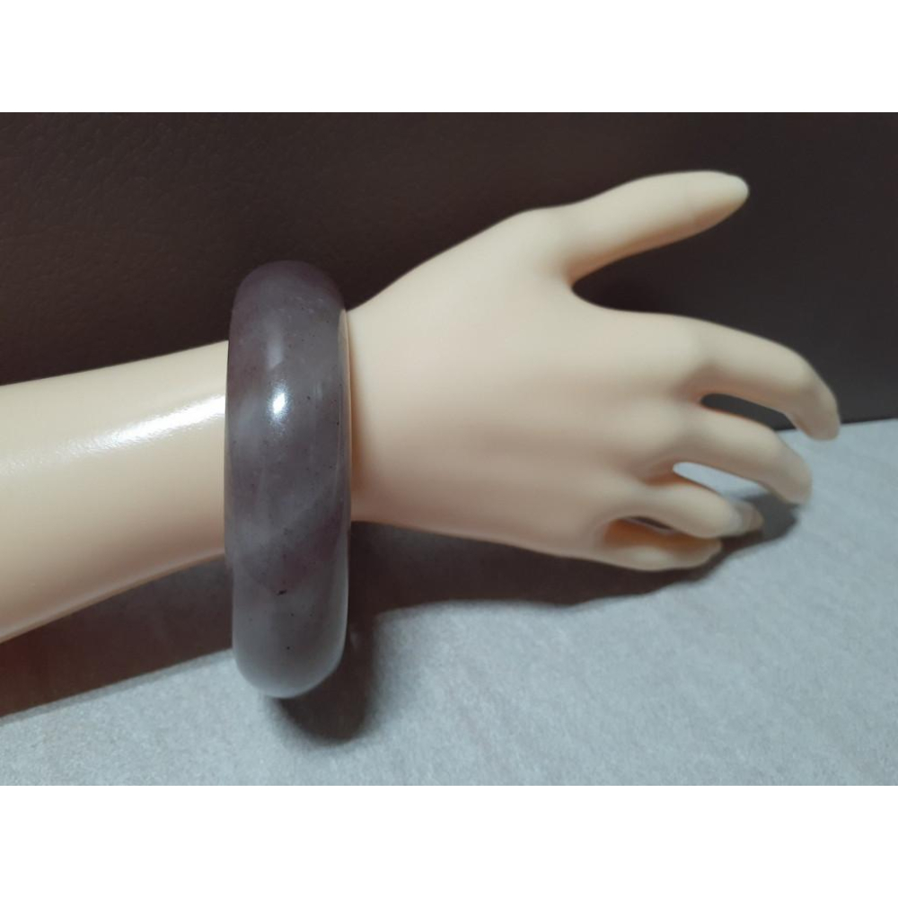 【三寶坊】天然佘太手鐲 62圈口 草莓醬 小胖鐲 平安鐲 佘太翠 手鐲大圈口 N138-細節圖7