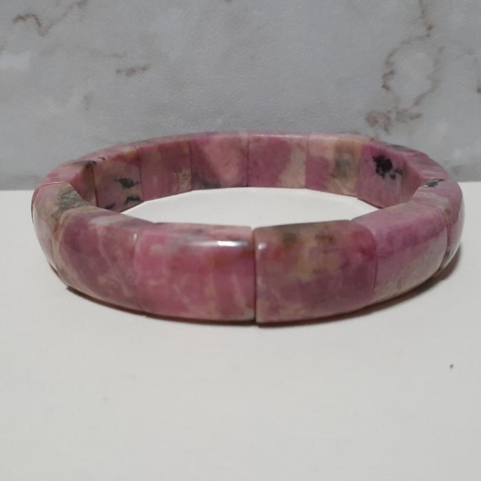 【三寶坊】天然薔薇輝石 鐲排 手串/手珠/手鍊/手環 薔薇石 玫瑰石-細節圖2