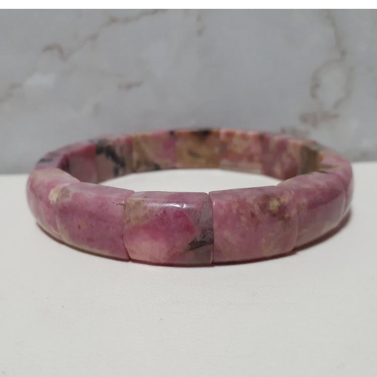 【三寶坊】天然薔薇輝石 鐲排 手串/手珠/手鍊/手環 薔薇石 玫瑰石-細節圖4