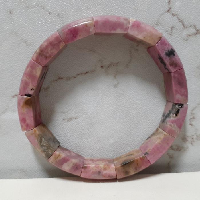 【三寶坊】天然薔薇輝石 鐲排 手串/手珠/手鍊/手環 薔薇石 玫瑰石-細節圖5