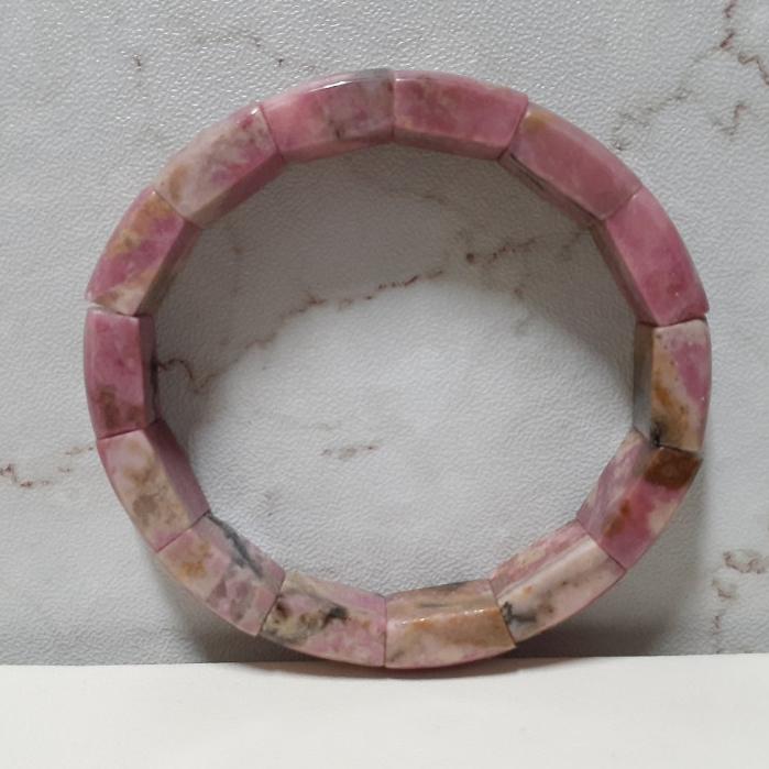 【三寶坊】天然薔薇輝石 鐲排 手串/手珠/手鍊/手環 薔薇石 玫瑰石-細節圖6