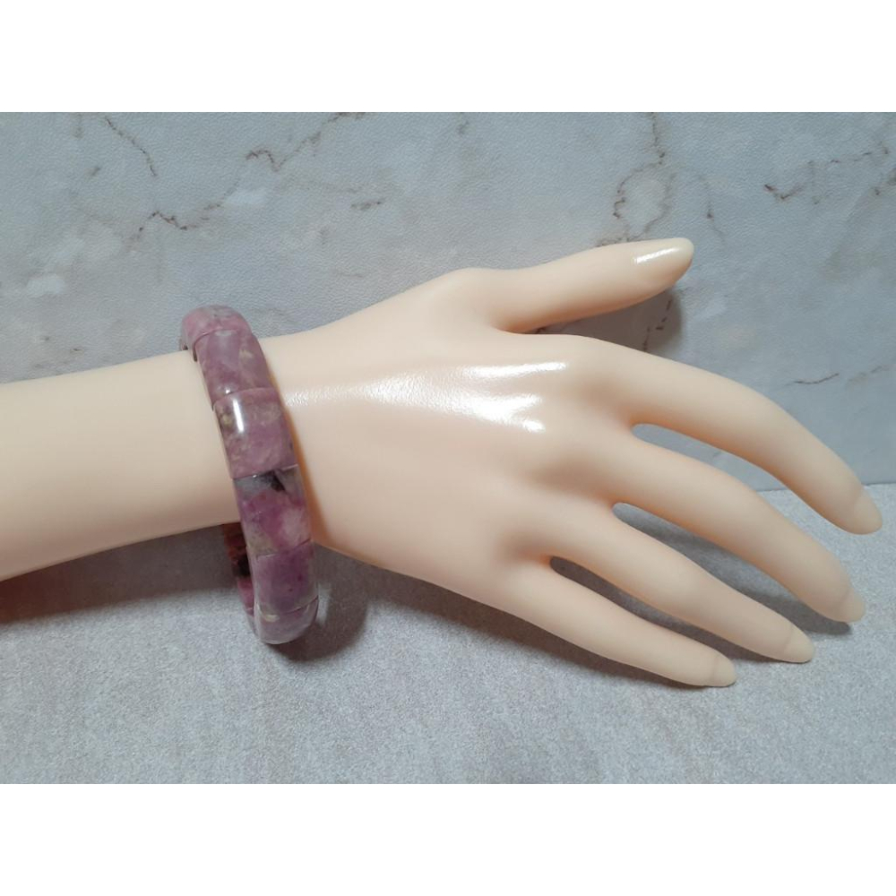 【三寶坊】天然薔薇輝石 鐲排 手串/手珠/手鍊/手環 薔薇石 玫瑰石-細節圖8