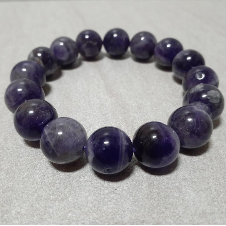 【三寶坊】天然紫水晶 13mm 手串/手珠/手鍊/手環-細節圖3