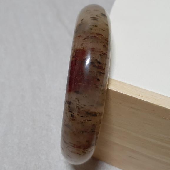 【三寶坊】天然佘太翠手鐲 55圈口 佘太踏雪尋梅 平安鐲 手鐲小圈口 N310-細節圖2