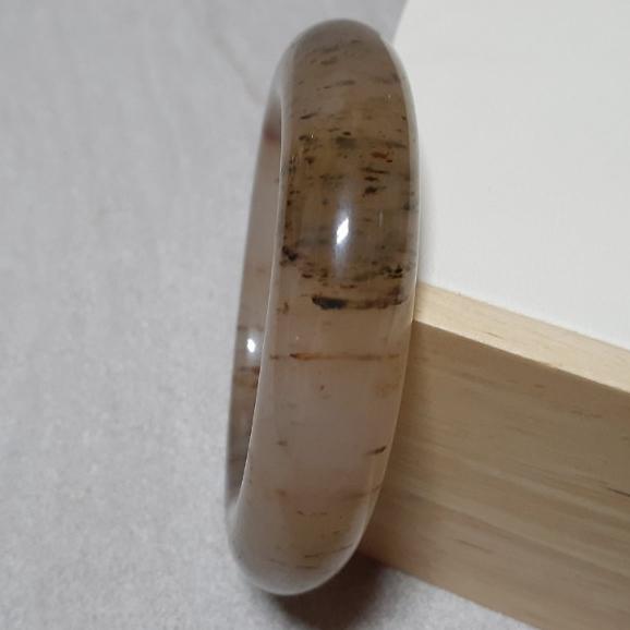 【三寶坊】天然佘太翠手鐲 55圈口 佘太踏雪尋梅 平安鐲 手鐲小圈口 N310-細節圖5