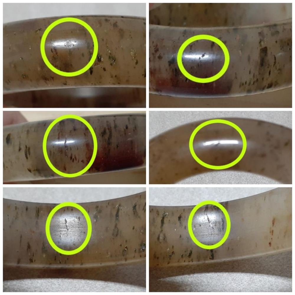 【三寶坊】天然佘太翠手鐲 55圈口 佘太踏雪尋梅 平安鐲 手鐲小圈口 N310-細節圖8