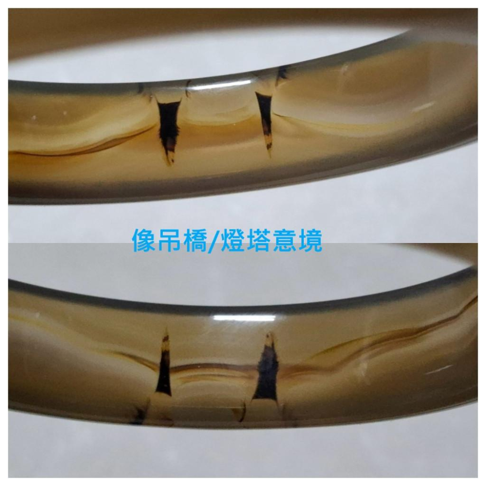 【三寶坊】天然黃玉髓手鐲 62圈口 茶色玉髓 平安鐲 黃瑪瑙手鐲大圈口 N543-細節圖8