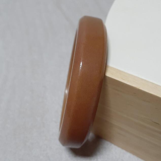 【三寶坊】天然佘太翠手鐲 56圈口 佘太紅 平安鐲 宮廷鐲 手鐲小圈口 N305-細節圖5