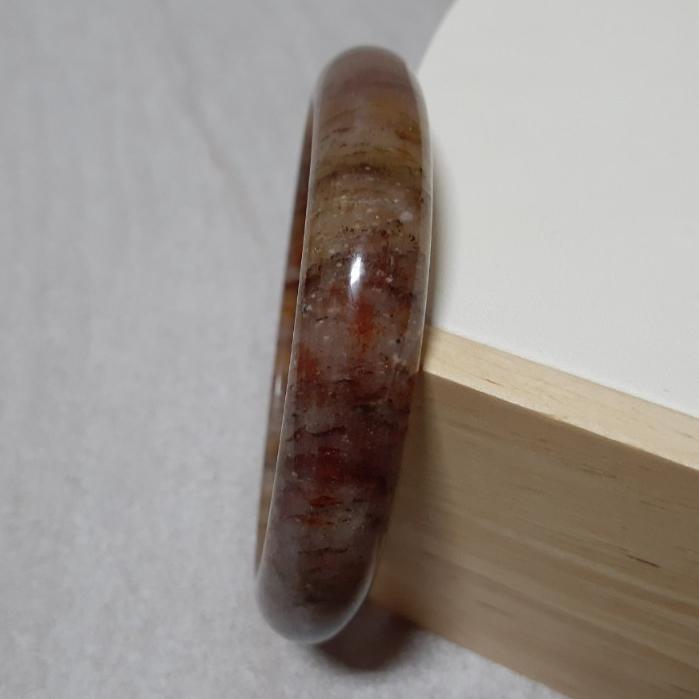 【三寶坊】天然佘太翠手鐲 62圈口 佘太踏雪尋梅 平安鐲 手鐲大圈口 N371-細節圖3