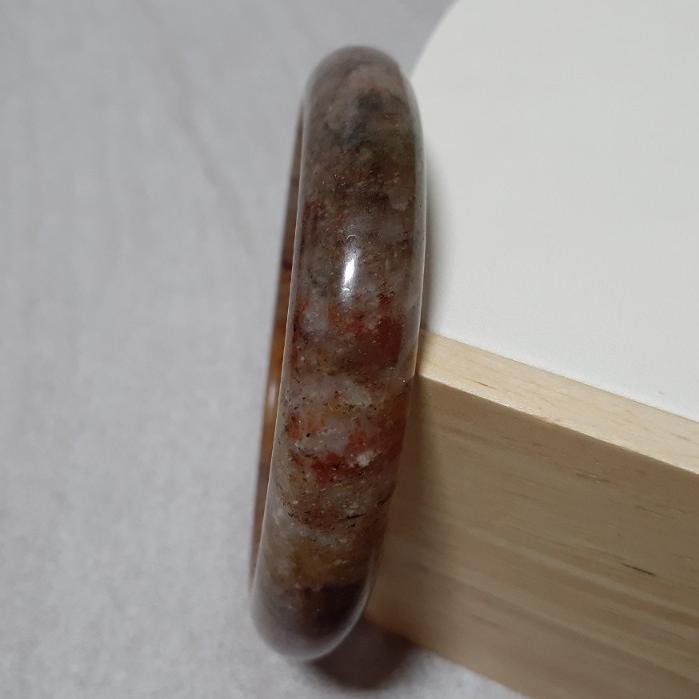 【三寶坊】天然佘太翠手鐲 62圈口 佘太踏雪尋梅 平安鐲 手鐲大圈口 N371-細節圖4