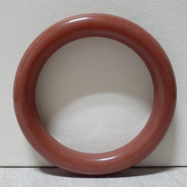 【三寶坊】天然佘太翠手鐲 55圈口 佘太紅 圓條 手鐲小圈口 N303-細節圖2