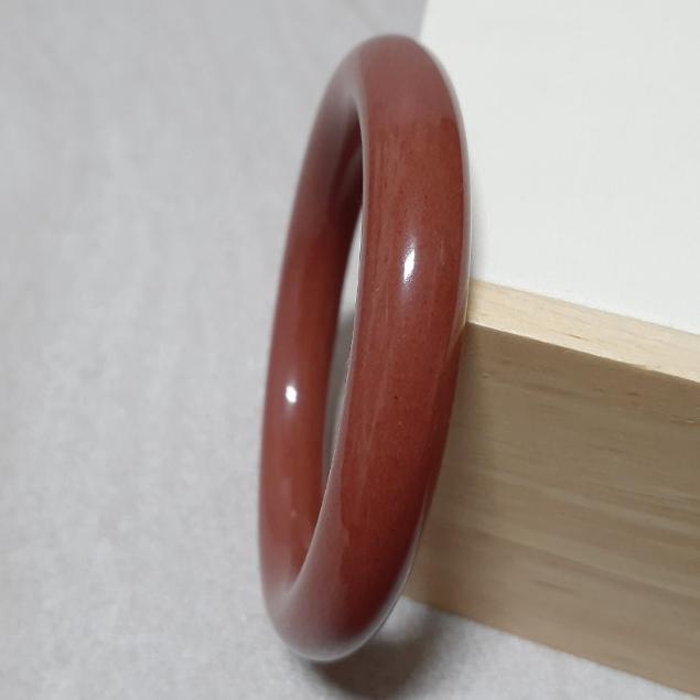 【三寶坊】天然佘太翠手鐲 55圈口 佘太紅 圓條 手鐲小圈口 N303-細節圖4