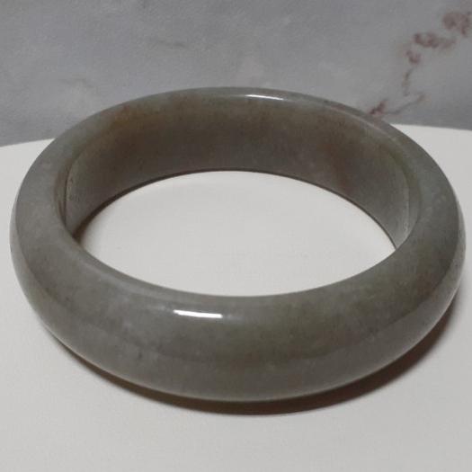 【三寶坊】天然佘太翠手鐲 56圈口 佘太綠 平安鐲 手鐲大圈口 N300-細節圖5