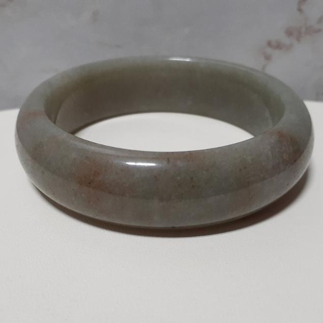 【三寶坊】天然佘太翠手鐲 56圈口 佘太綠 平安鐲 手鐲大圈口 N300-細節圖6