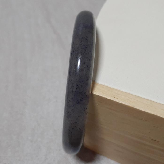 【三寶坊】天然K2手鐲 63圈口 藍草莓晶 平安鐲 藍銅礦手鐲大圈口 N356-細節圖2