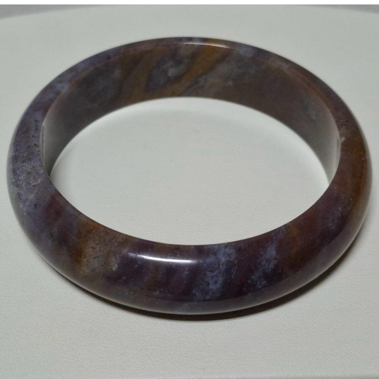 【三寶坊】天然海洋碧玉手鐲 62圈口 平安鐲 海洋瑪瑙手鐲大圈口 N516-細節圖6