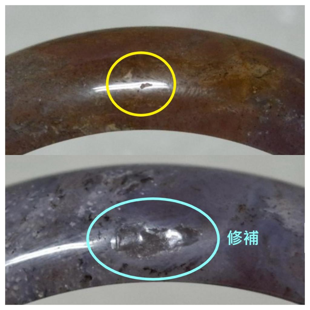 【三寶坊】天然海洋碧玉手鐲 62圈口 平安鐲 海洋瑪瑙手鐲大圈口 N516-細節圖7