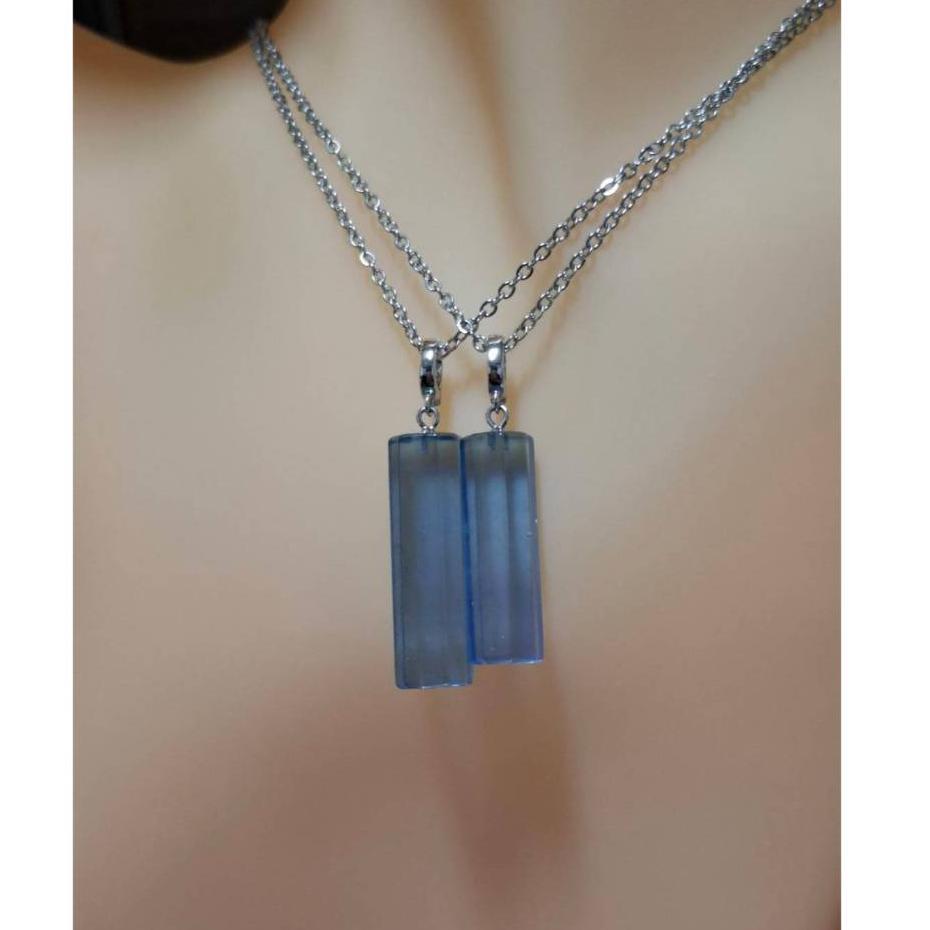 【三寶坊】海藍寶項鍊 魔鬼海藍寶純銀吊墜 海藍寶墜子 海藍寶純銀項鍊 星辰大海-細節圖5