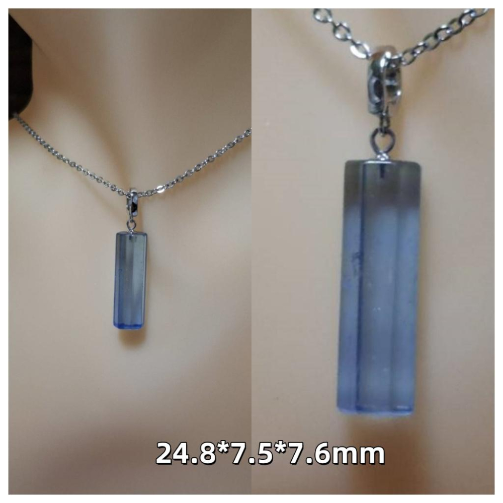 【三寶坊】海藍寶項鍊 魔鬼海藍寶純銀吊墜 海藍寶墜子 海藍寶純銀項鍊 星辰大海-細節圖7