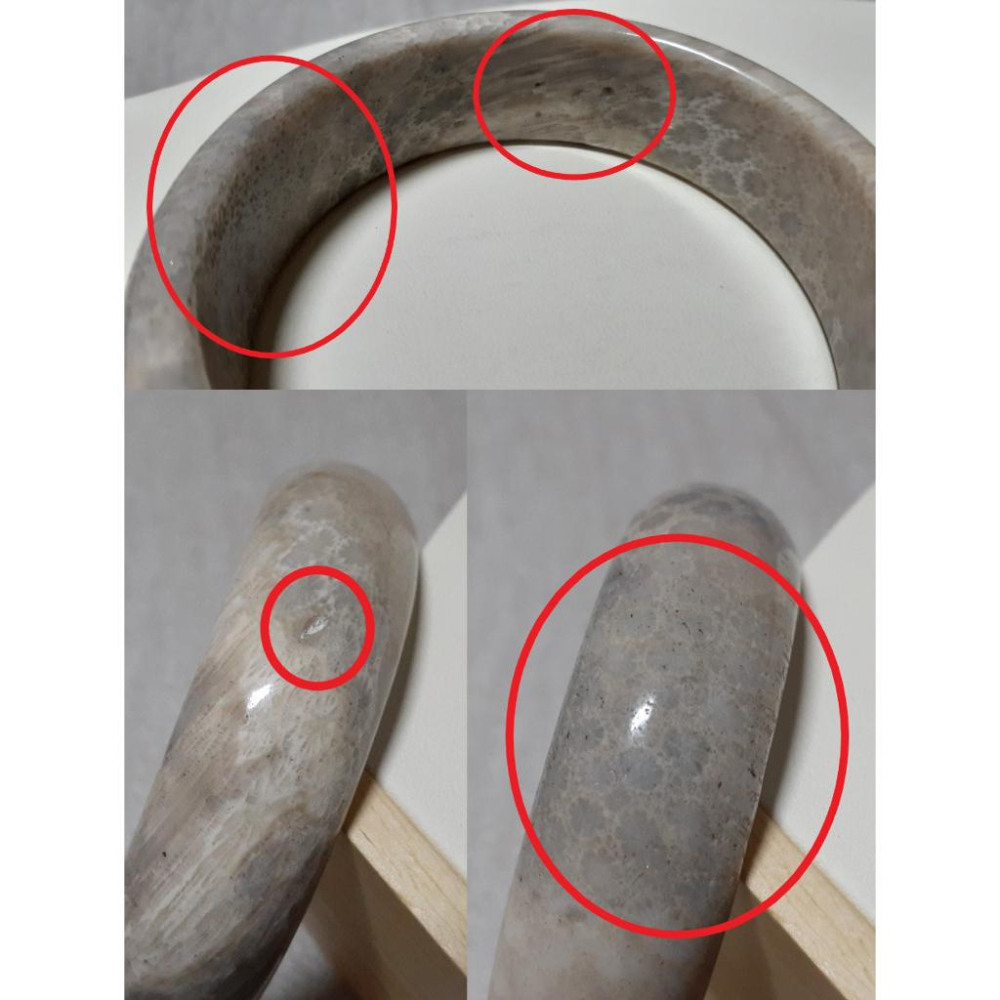 【三寶坊】天然珊瑚玉手鐲 60圈口 檸檬花 紅色水墨意境 灰藍骨骼 平安鐲 手鐲大圈口 N150-細節圖7