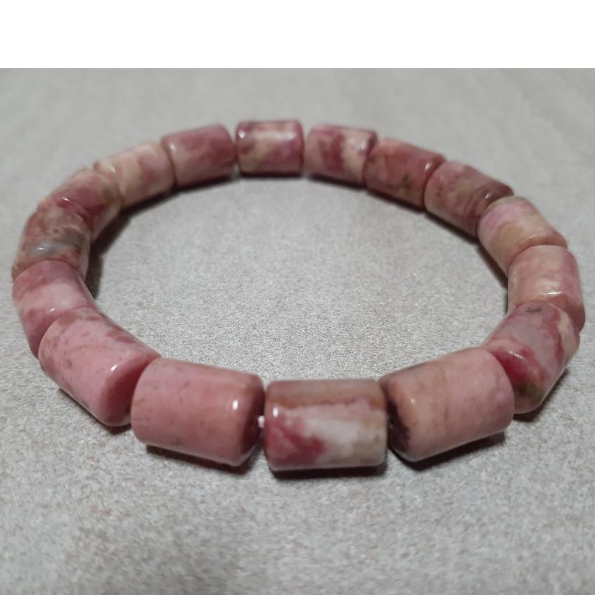【三寶坊】天然薔薇輝石 8mm 桶珠 手串/手珠/手鍊/手環 薔薇石 玫瑰石-細節圖3