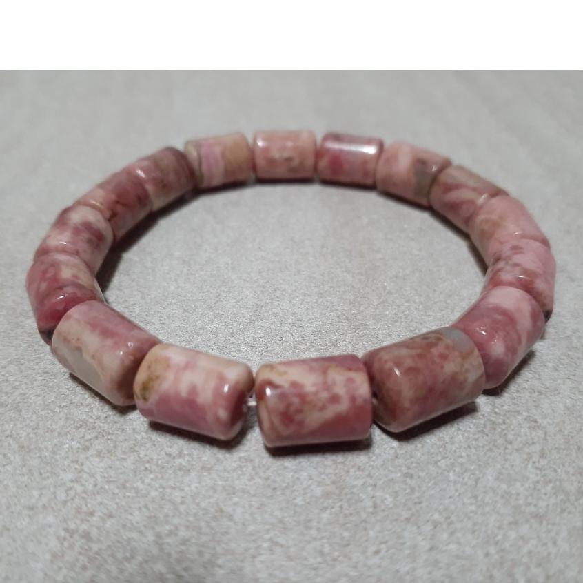 【三寶坊】天然薔薇輝石 8mm 桶珠 手串/手珠/手鍊/手環 薔薇石 玫瑰石-細節圖4