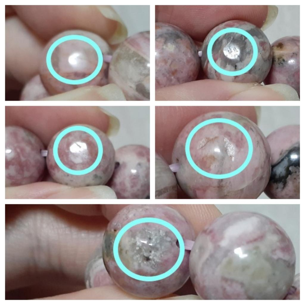 【三寶坊】天然薔薇輝石 14mm 手串/手珠/手鍊/手環 薔薇石 玫瑰石-細節圖5