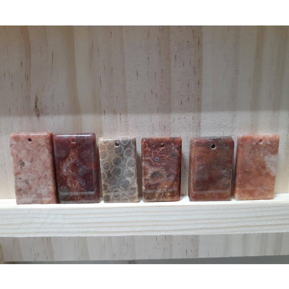 【三寶坊】天然珊瑚玉 吊墜 福利區1 水滴型 無事牌 菊花石 珊瑚玉吊墜 O32-O45-細節圖8