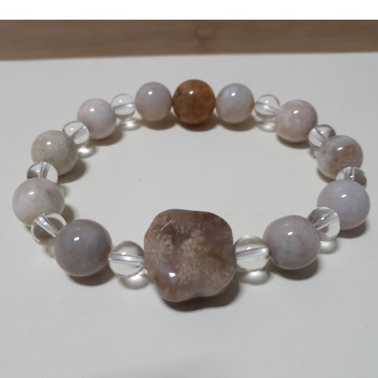 【三寶坊】天然珊瑚玉手串 貓掌 設計款 貓掌手鍊 珊瑚玉手串/手珠/手鍊/手排/手環 H9-細節圖2