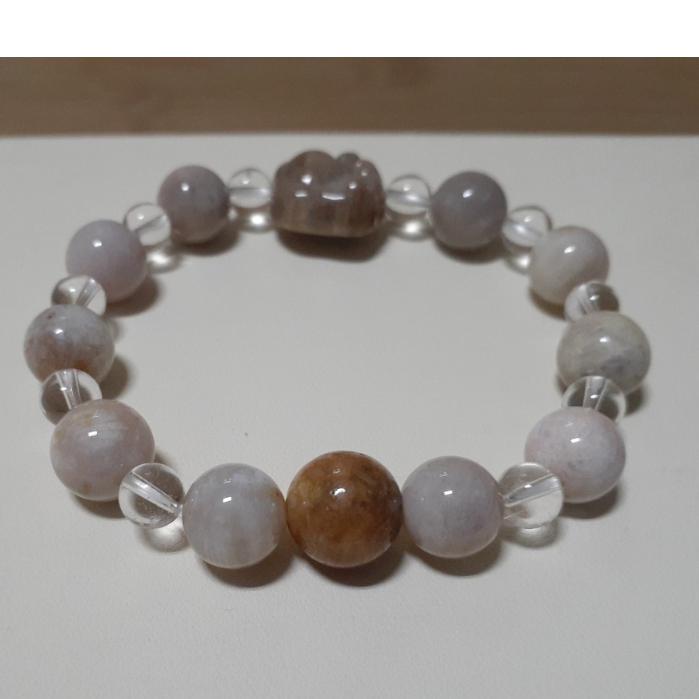 【三寶坊】天然珊瑚玉手串 貓掌 設計款 貓掌手鍊 珊瑚玉手串/手珠/手鍊/手排/手環 H9-細節圖7