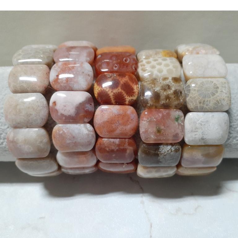 【三寶坊】天然珊瑚玉手排 透透系列 珊瑚玉手牌 珊瑚玉手鍊 Y8-Y12-細節圖5