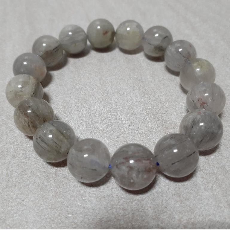 【三寶坊】天然藍髮石 12mm 手串/手珠/手鍊/手環-細節圖2