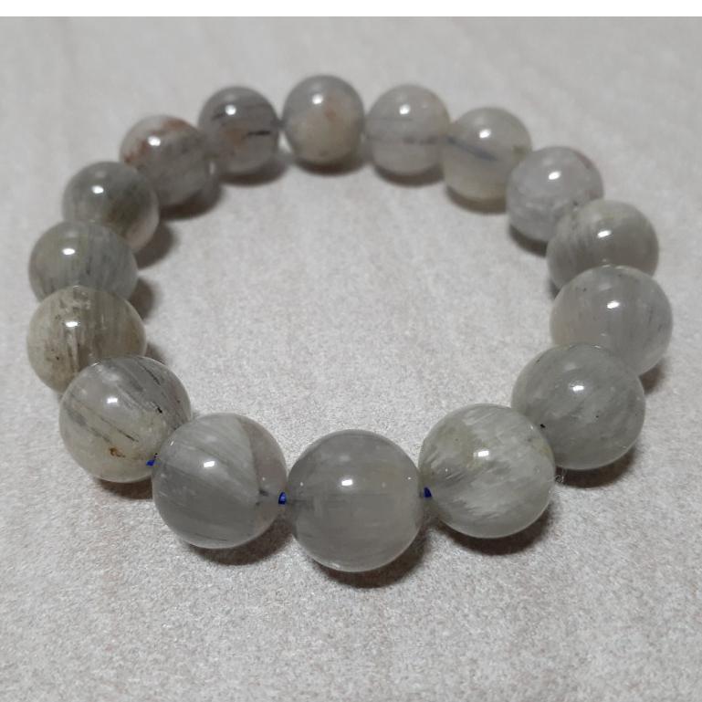 【三寶坊】天然藍髮石 12mm 手串/手珠/手鍊/手環-細節圖3