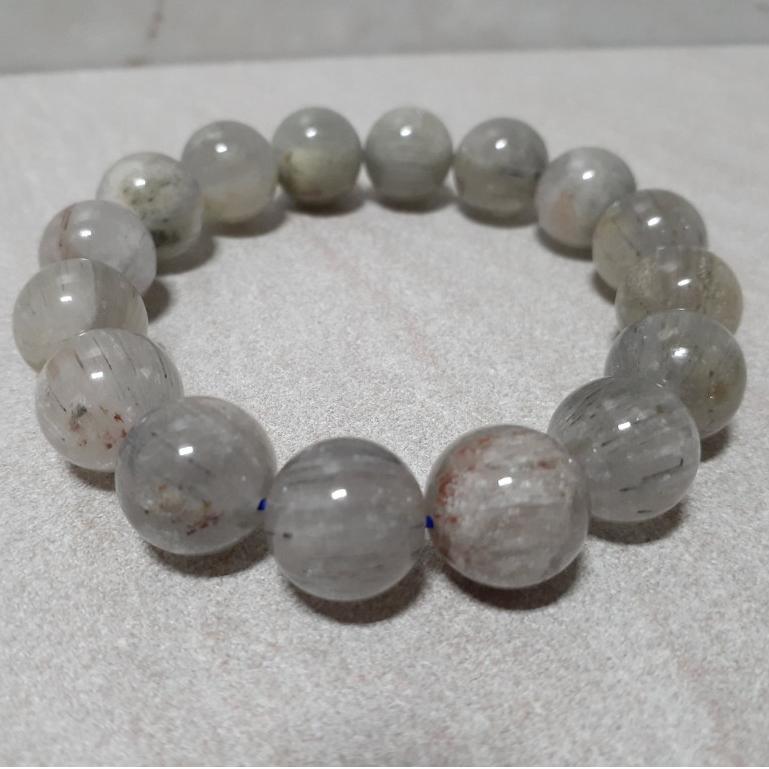 【三寶坊】天然藍髮石 12mm 手串/手珠/手鍊/手環-細節圖4