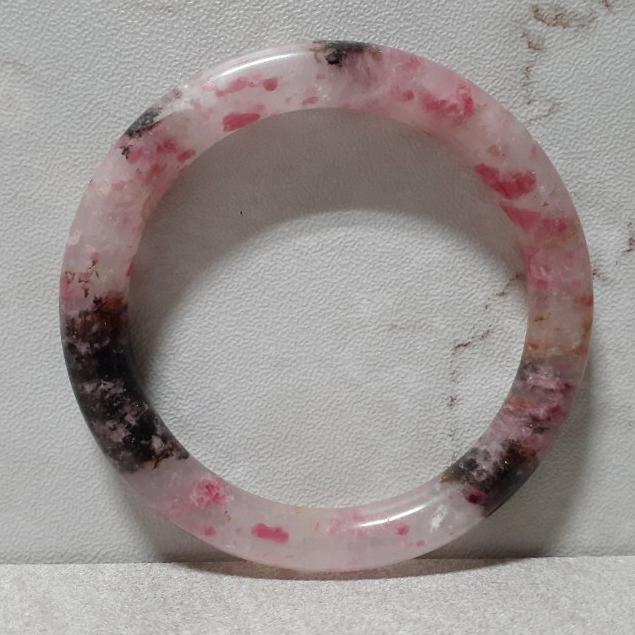 【三寶坊】天然櫻花雨手鐲 55圈口 薔薇輝手鐲 圓條 手鐲小圈口 N328-細節圖2